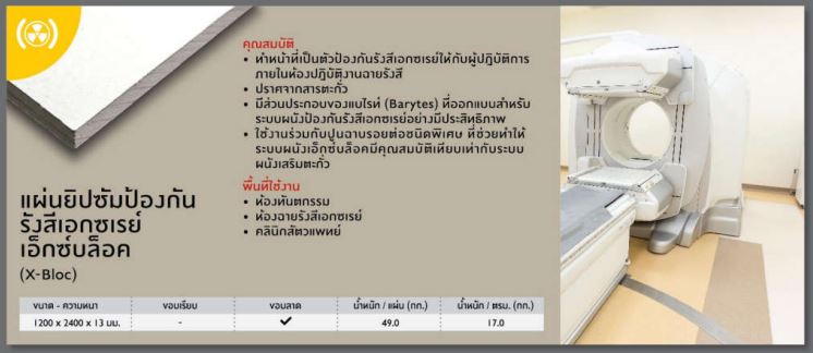 gypsum ยิปซั่มบอร์ด ราคาถูก เอสซีจี Xbloc เอ็กซ์บล็อก