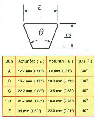 สายพาน Bando V-Belt สายพานเขียว