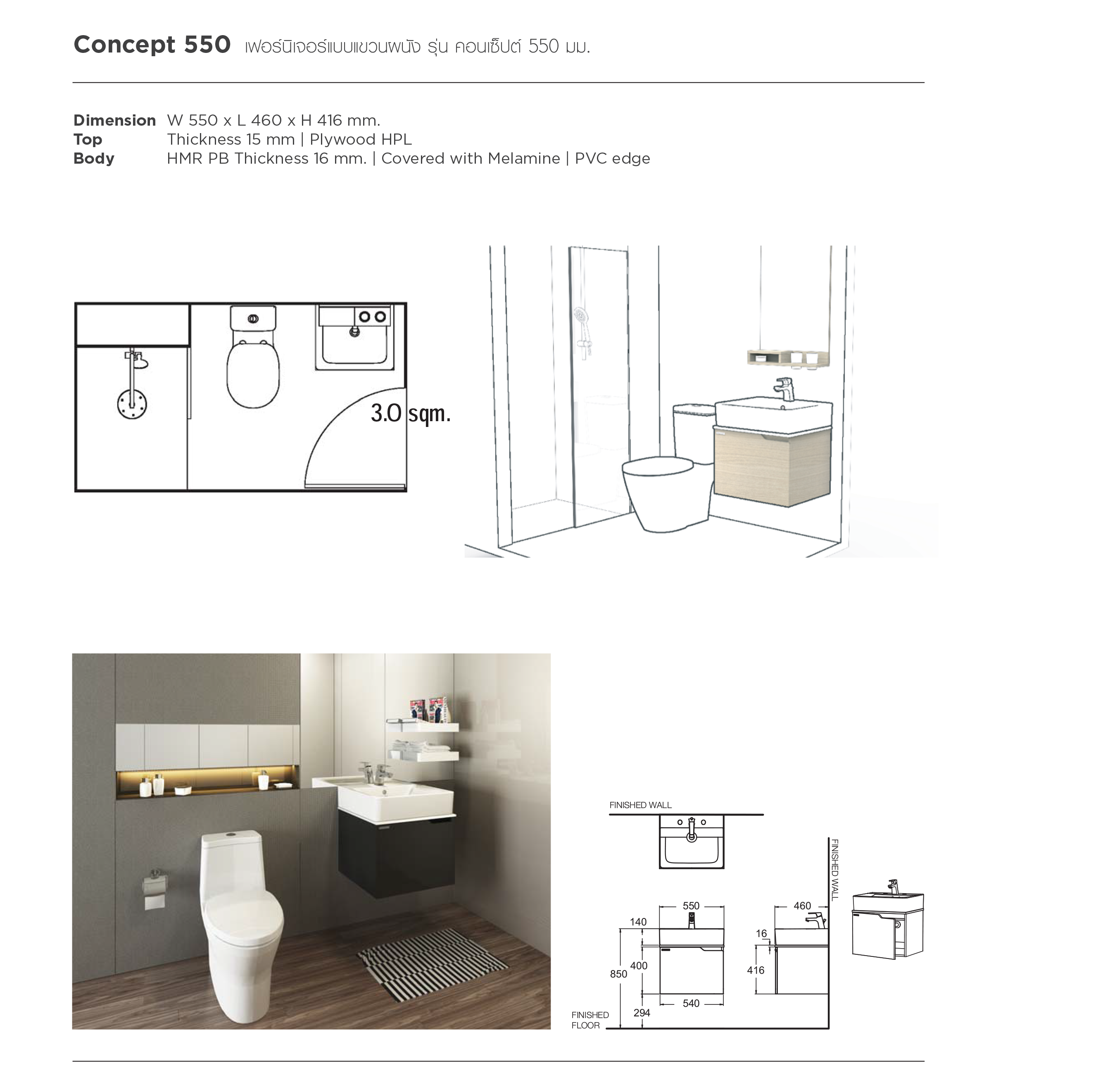 เฟอร์นิเจอร์ห้องน้ำ อเมริกัน สแตนดาร์ด American Standard