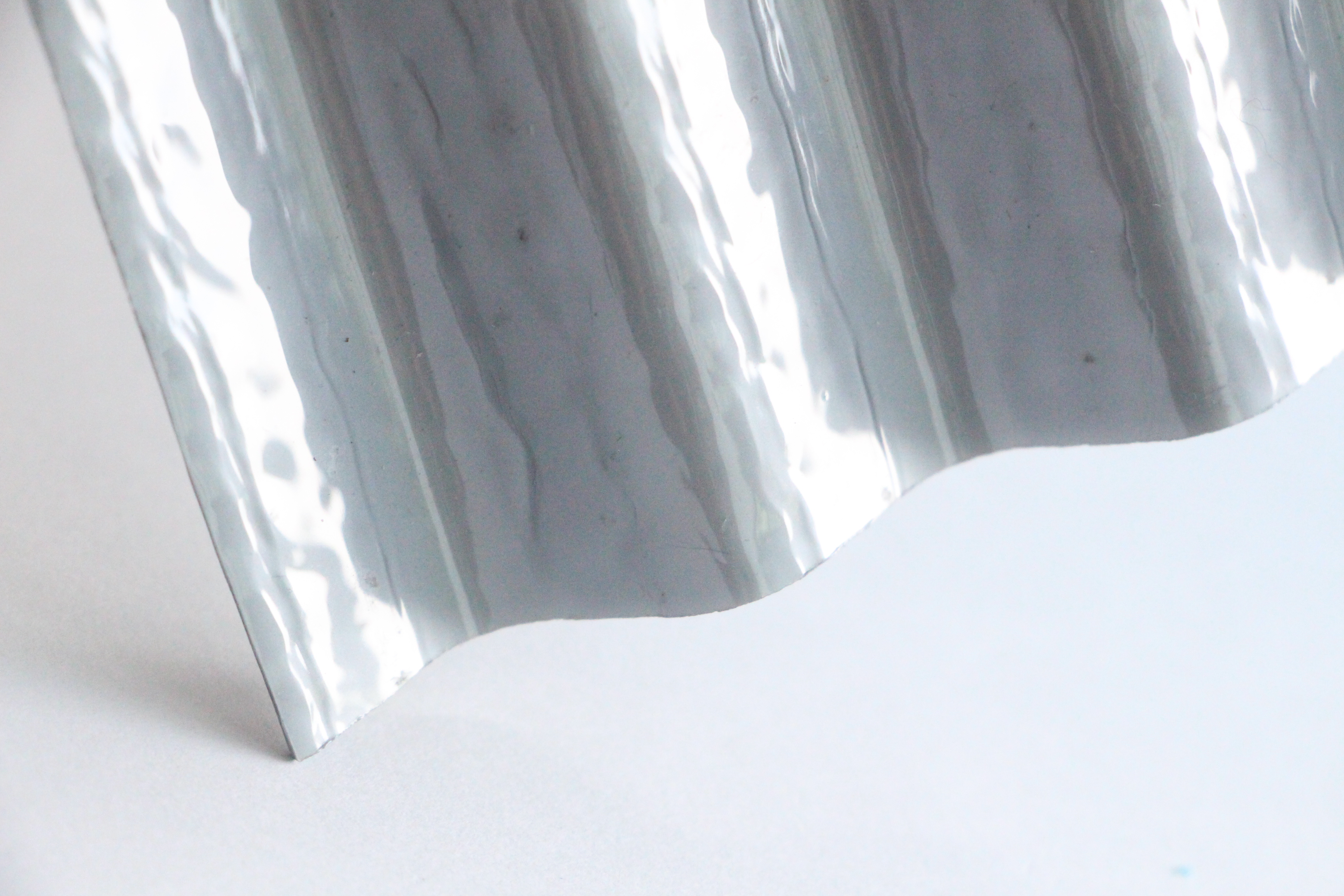 แผ่นโพลีคาร์บอเนต,ลอนเล็ก,ผิวส้ม,ผิวเปลือกส้ม,ราคาถูก,สีเงิน,เงิน