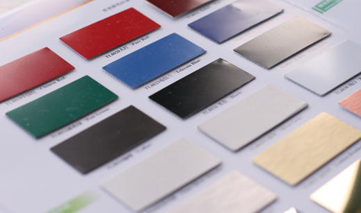 สีอลูมิเนียมคอมโพสิต ตารางสี