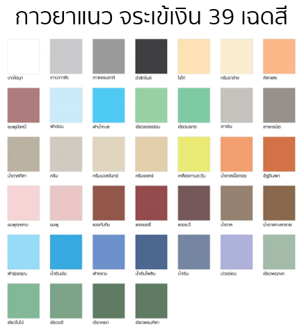 กาวยาแนว จระเข้เงิน 39 เฉดสี