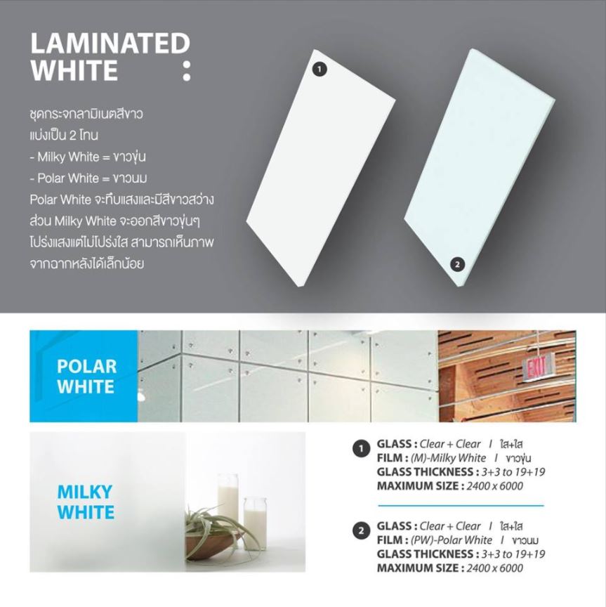 laminated white