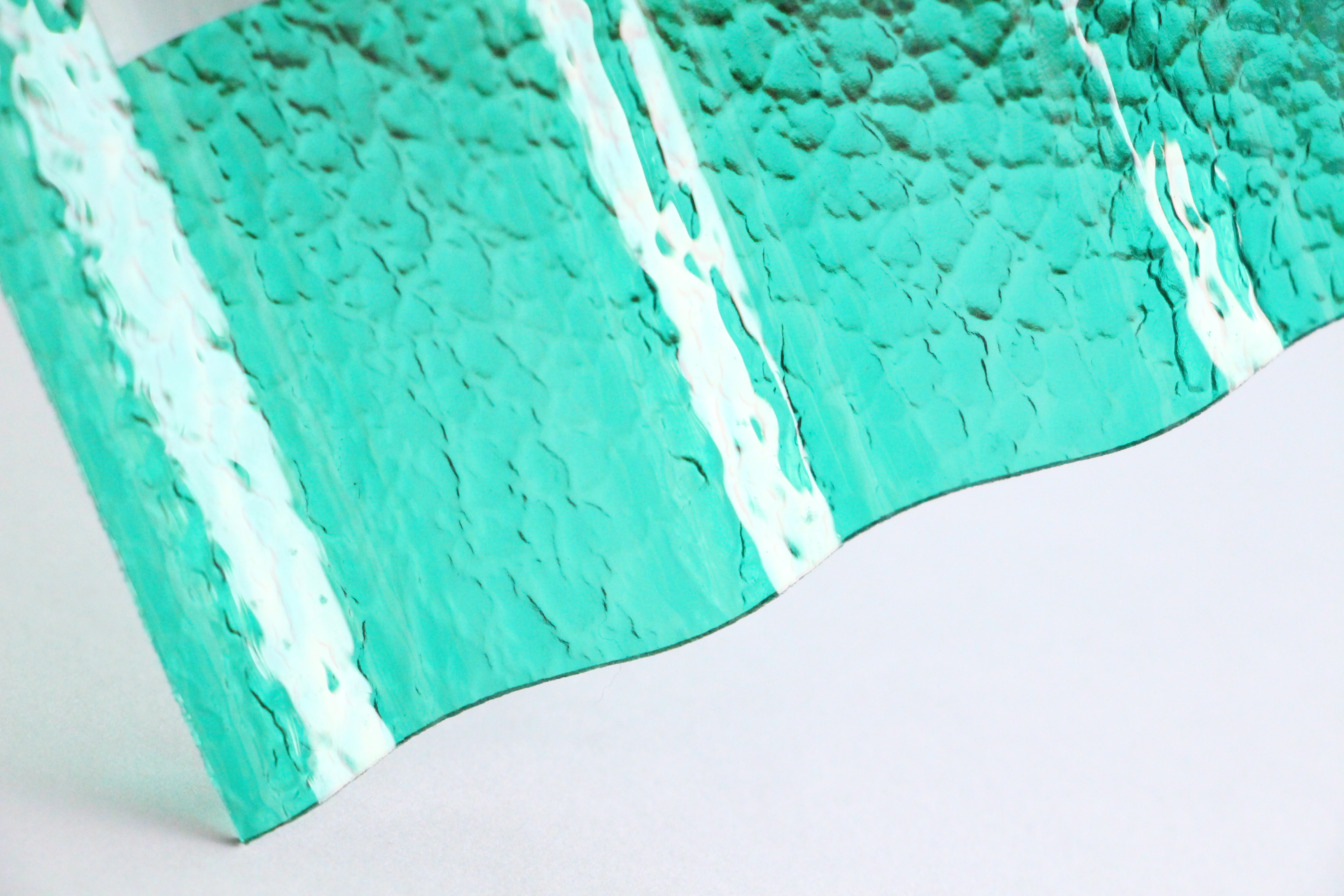 แผ่นโพลีคาร์บอเนต,ลอนเล็ก,ผิวส้ม,ผิวเปลือกส้ม,ราคาถูก,สีเขียว