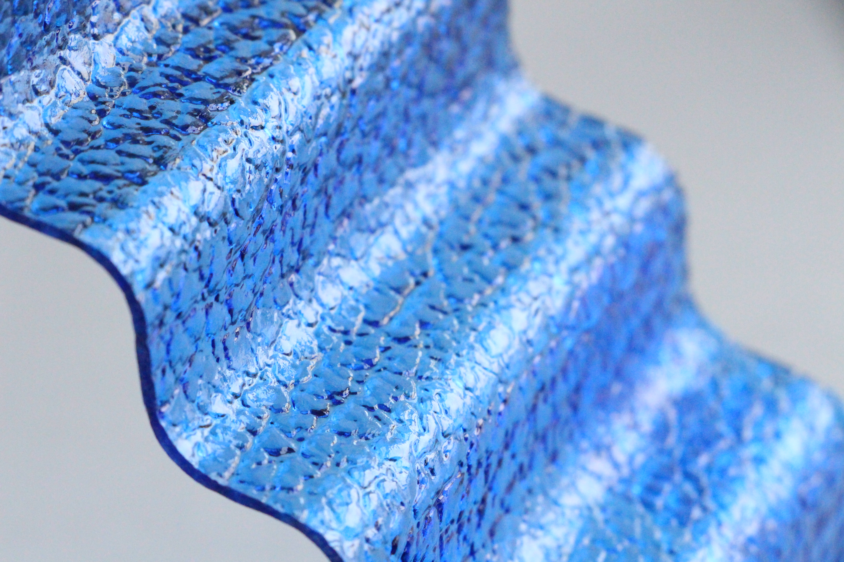 แผ่นโพลีคาร์บอเนต,ลอนเล็ก,ผิวส้ม,ผิวเปลือกส้ม,ราคาถูก,น้ำเงิน