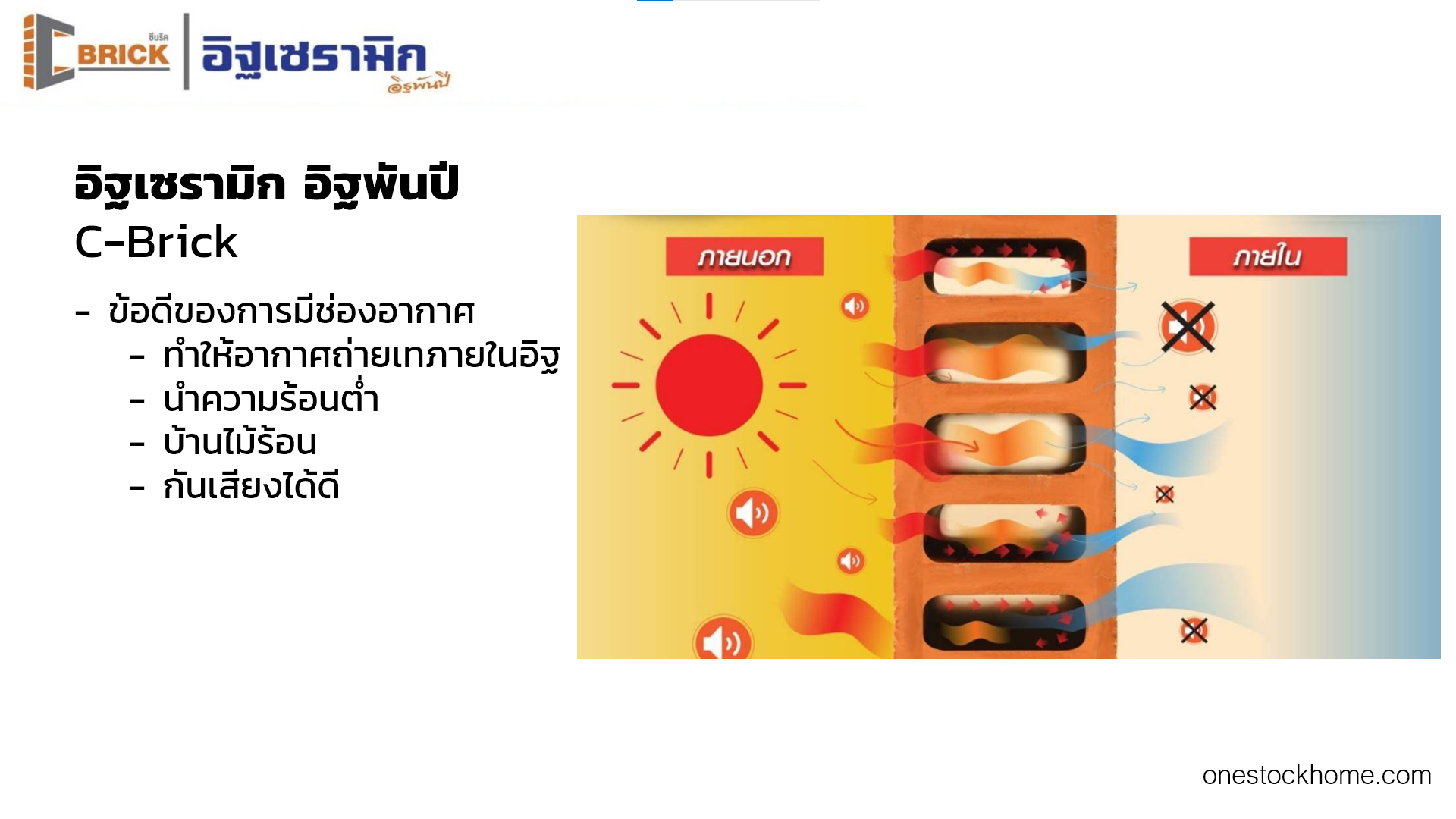 อิฐพันปี มีช่องระบายอากาศ