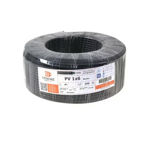 สายไฟโซล่าเซลล์ PV 1 x 6 x 100 ม. สีดำ-1