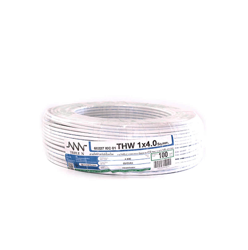NNN Electric Wire IEC01 THW 1x4 100M White-1