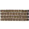 Carpet Stone Left fan Smooth texture 2 cm Dark Brown