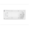KOHLER K-97260X-G1-0 อ่างอาบน้ำอะครีลิคระบบน้ำวน 8 หัวเจ็ต และอัดอากาศ 18 หัวเจ็ต ปุ่มควบคุมด้านซ้าย รุ่น แพททิโอ 1700