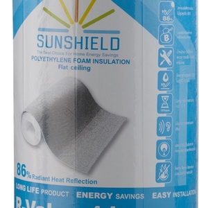 ฉนวนกันความร้อน PE SUNSHIELD หนา 5 มม. 90X800 ซม. ผสานเมทัลไลซ์ 1 ด้าน (1002322)