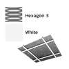 Galvanized Steel Ceiling Q-L Mesh Metalworks White Hexagon 3