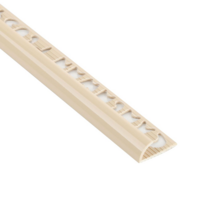 คิ้ว PVC ชาละวัน พลัส 8 มม. 2 ม. สีครีม (1133434)