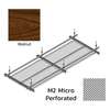 Hook On Galvanized Steel Ceiling R-H200 Metalworks Walnut 1200x400 mm M2 Micro Perforated