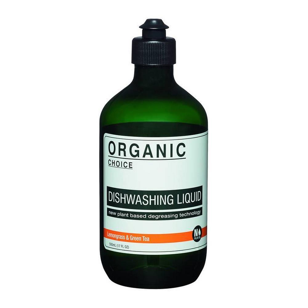 น้ำยาทำความสะอาดภาชนะ ORGANIC CHOICE 500 มล. กลิ่นตะไคร้และชาเขียว (1124555)-1