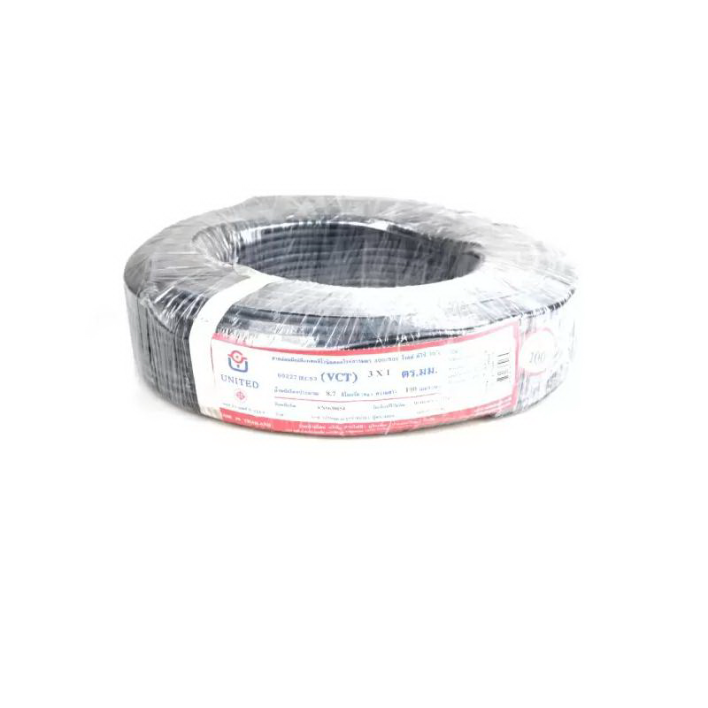 สายไฟ VCT 3x1x100 ม. สีดำ-1