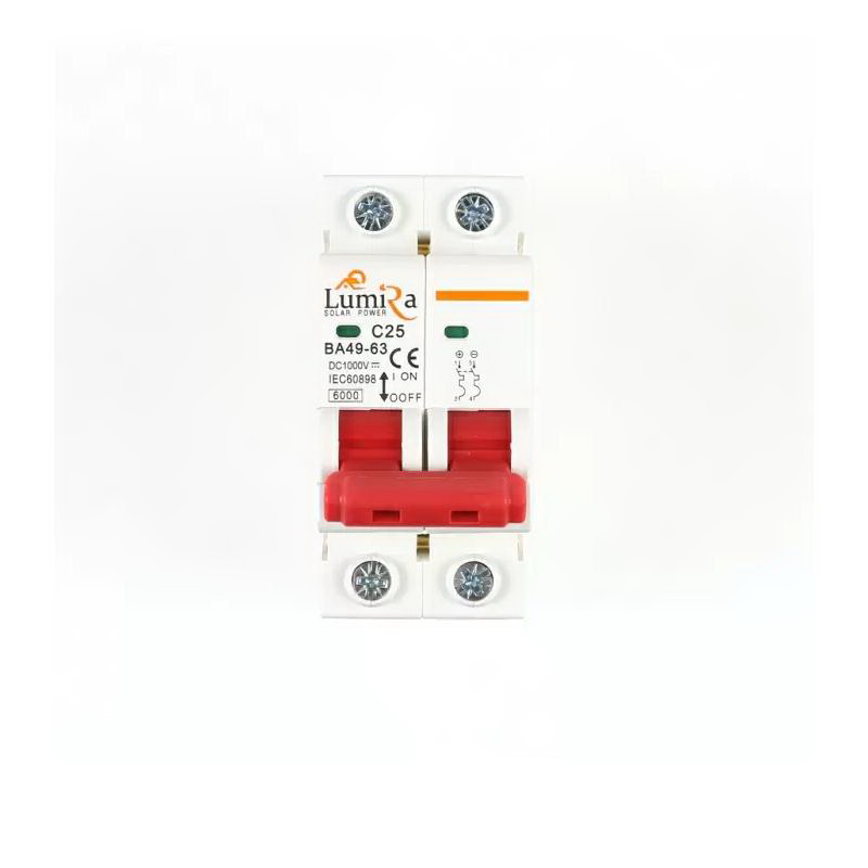 เบรกเกอร์ 1000V 25A รุ่น MCB-C25-DC-1