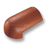 กระเบื้องหลังคาคอนกรีต CT Gran Onda ตราเพชร ส้มโอลด์โรส ครอบโค้งหางมน