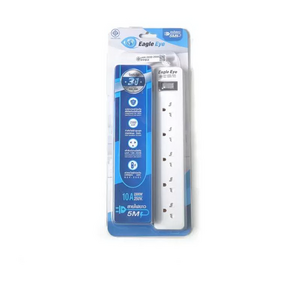 รางปลั๊กไฟ 5 ช่อง 1 สวิตช์ รุ่น EG-1505-1