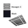 Galvanized Steel Ceiling Q-L Mesh Metalworks Black Hexagon 3