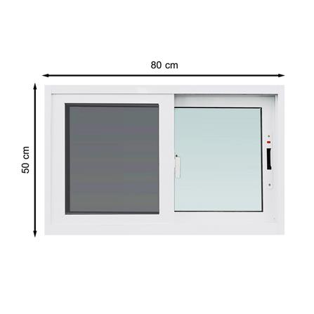 หน้าต่างAlu.S-S มุ้ง TK 80x50cm ขาว (1183861)-1
