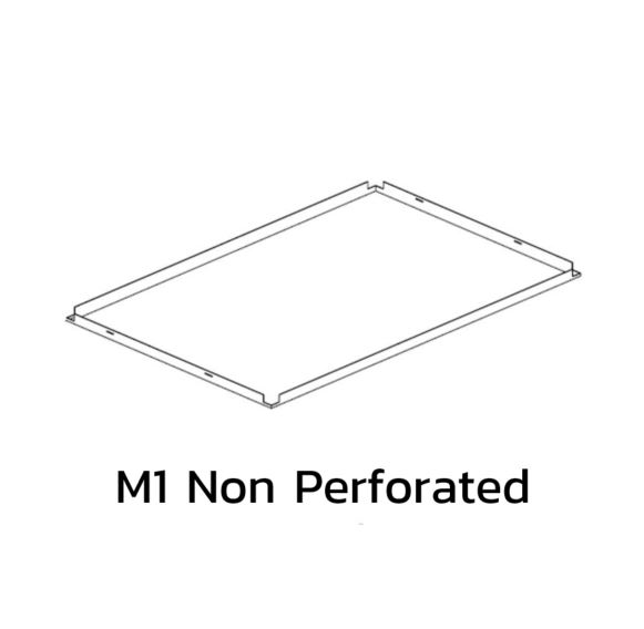 ฝ้าอลูมิเนียม คลิป-อิน Metalworks R-Clip F 1 มม. White แผ่นเรียบ M1 Non Perforated-1