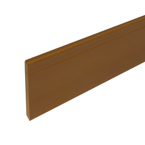 บัวพื้น PVC รุ่น B-5 สีน้ำตาลอ่อน 408 กว้าง 4 นิ้ว หนา 6 มม. ยาว 4 ม.