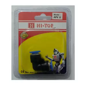 ข้อต่อ PU เสียบสายลม 2 ทาง ตัววี HI-TOP รุ่น APV-10 ขนาด 10 มม. (1157437)-1