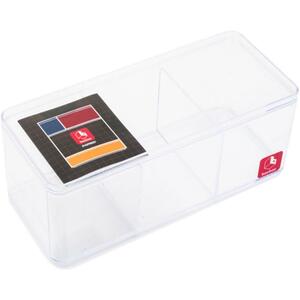 กล่องแบ่ง3ช่อง 9x21x8.8cm BB01033 BB ใส (1007604)