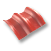 Diamond Roman Tile Sparkling Red 10 Degree Ridge