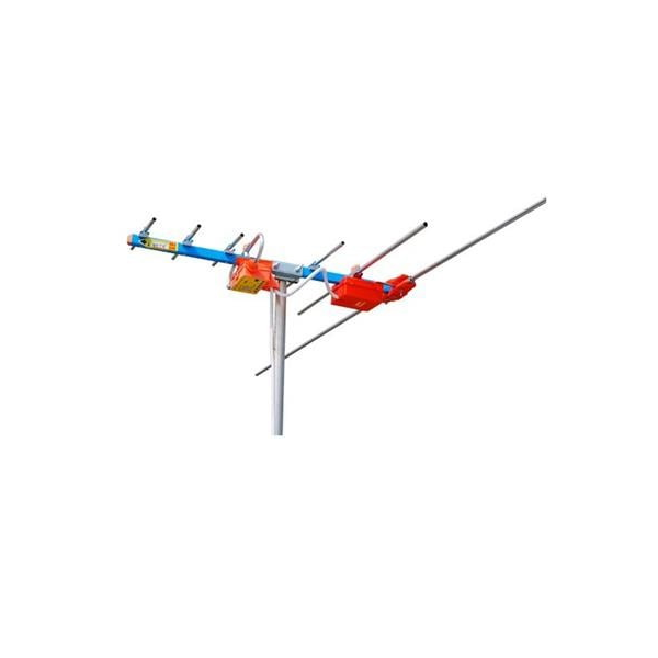 เสาอากาศพร้อมต่อสายถุง RG6/U รุ่น UV-7E ขนาด 15 เมตร สีฟ้า-1