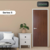 Melamine Door MDF iDoor S5 Walnut 3.5x80x200 cm
