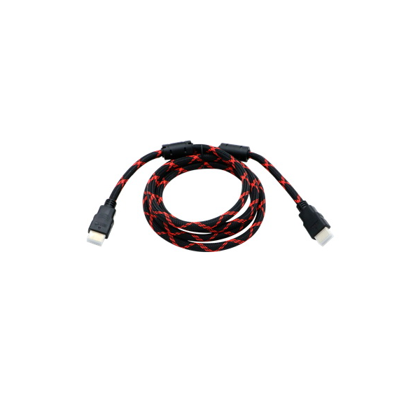 สายสัญญาณถัก HDMI 1.4 HD ขนาด 1.8 เมตร สีดำ-1