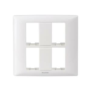หน้ากาก 4 ช่อง HACO AP-F004 สีขาว (1077628)