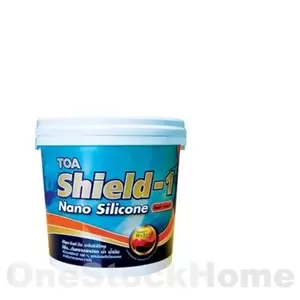 สีทาภายนอก TOA SHIELD-1 NANO BASE A ชนิดกึ่งเงา 2.5แกลลอน (237143)