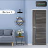Melamine Door MDF iDoor S4 Cinereo Oak 3.5x90x200 cm