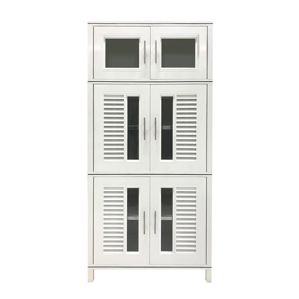 Double cabinet PLAT. CURVE 90x67.8CM GY (1160369)-1