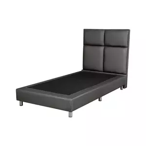 ฐาน+หัวเตียง SQUARE 3.5FT.D-GRAY HLS (1164150)-1