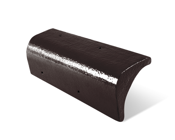 ครอบข้างปิดชาย กระเบื้อง CT ตราเพชร Gran Onda น้ำตาลนราวดี 212EK002308-1