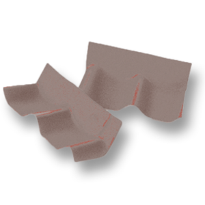 Stone Grey Wall Ridge Left to right SCG Roman Tile Hybrid
