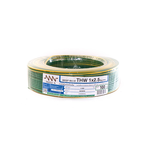 NNN Electric Wire IEC01 THW 1x2.5 100M Green/Yellow-1