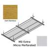 Hook On Aluminum Ceiling R-H200 Metalworks Dark Bamboo 1200x400 mm M3 Extra Micro Perforated