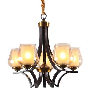 MAXLIGHT Ceiling lamp D33099-5 E27 5 bulbs 40W Black-1