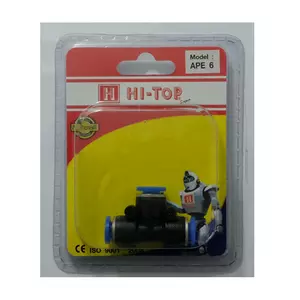 ข้อต่อเสียบสายลม 3 ทาง ตัวที HI-TOP APE-12 12 มม. สีดำ (1157493)-1