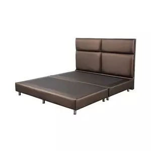 ฐาน+หัวเตียง SQUARE 5FT.D-BROWN HLS (1164240)-1