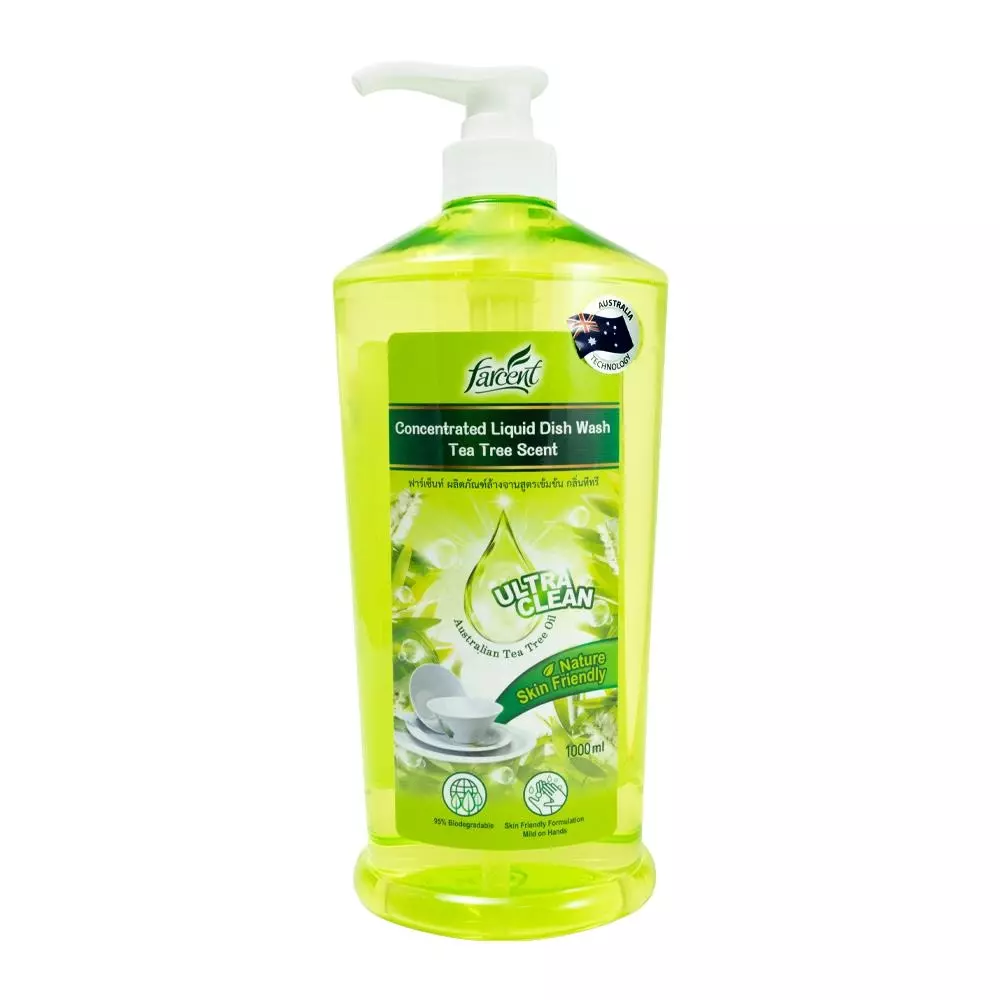 น้ำยาล้างจาน FARCENT ECO 1 ลิตร กลิ่น TEA TREE (1160769)-1