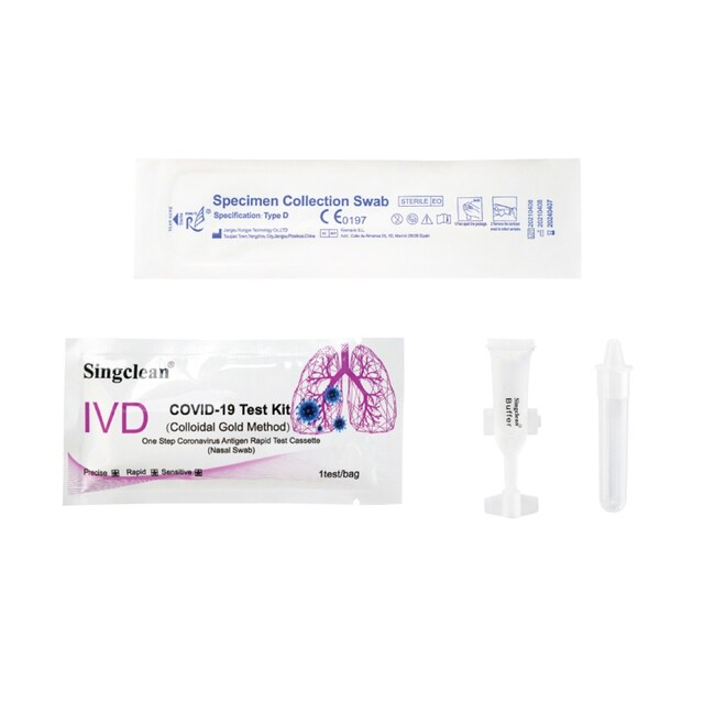 ชุดตรวจโควิด ATK Singclean IVD COVID-19 Test Kit 1 กล่องบรรจุ 1 ชุดตรวจ-1