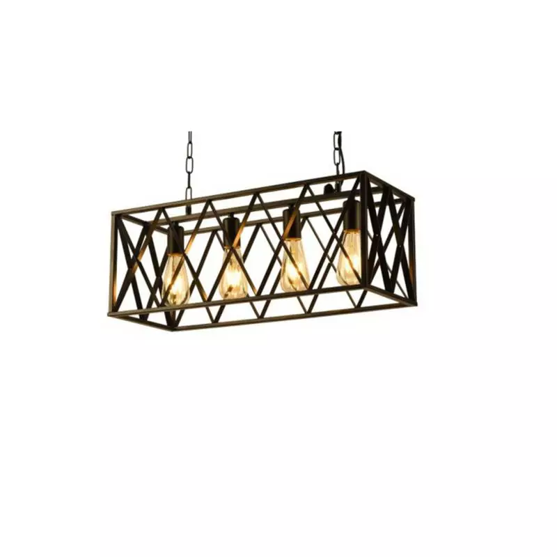 โคมไฟระย้าโมเดิร์น อลูมิเนียม 4 หลอด รุ่น SA34726 สีดำ DECOS-1
