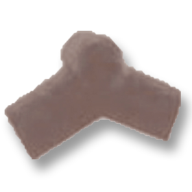 Stone Grey Adjustable End Ridge Under SCG Roman Tile Hybrid-