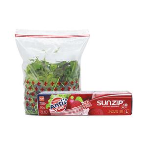 ถุงซิป SUNZIP ANTI VIRUS L 25.4cm X 28cm (1175744)